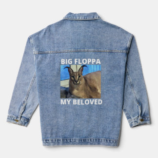 Big Floppa My Beloved Caracal Cat Meme Denim Jacket