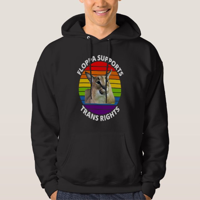 Big Floppa My Beloved Caracal Cat Meme Hoodie (Front)