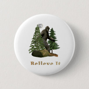 Big foot 6 cm round badge