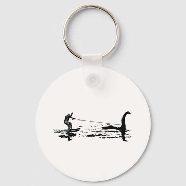 Big Foot and Nessie Key Ring (Front)