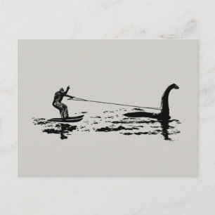 Big Foot and Nessie Postcard