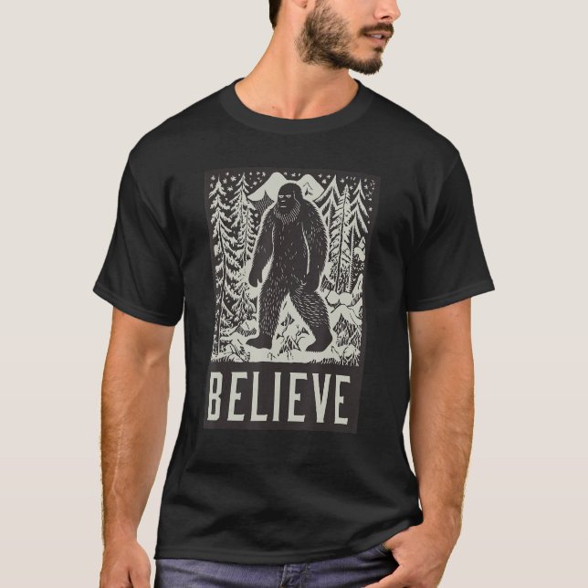 Big Foot Believe T-Shirt (Front)