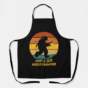 Big Foot Don't Want To Hide And Seek Anymore Now H Apron