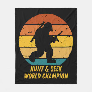 Big Foot Don't Want To Hide And Seek Anymore Now H Fleece Blanket