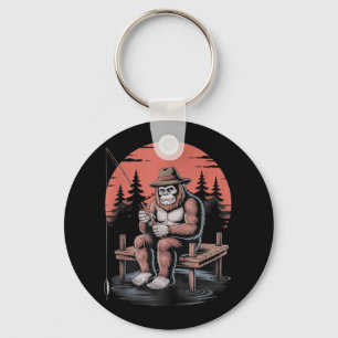 Big Foot Fishing Cool Fishing Fisherman Bigfoot Sa Key Ring