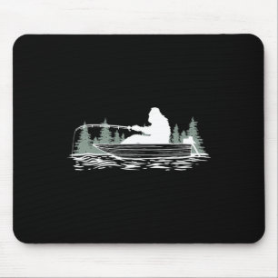 Big Foot Fishing Fishy Fishing Lover Fisherman Ret Mouse Mat