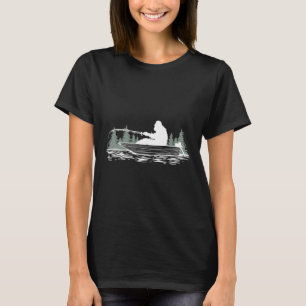 Big Foot Fishing Fishy Fishing Lover Fisherman Ret T-Shirt