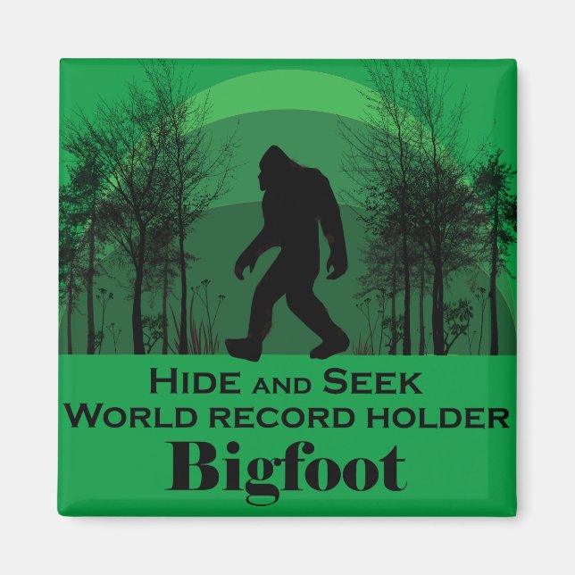 Big Foot, Hide and Seek Magnet (Front)