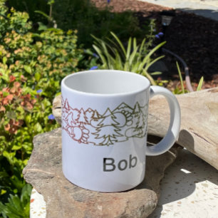 Big Foot Hiker Footprints Personalised Mug