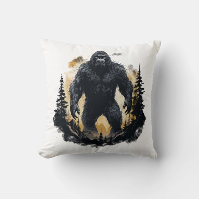 Big Foot In The Forrest  Cushion (Front)