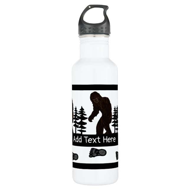 Big Foot in Trees Personalised  Stainless Steel   710 Ml Water Bottle (Front)