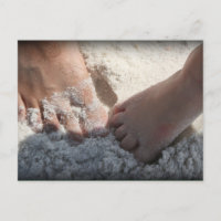 Big Foot Little Foot at the Beach Florida gulf