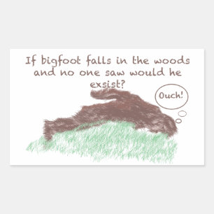 Big Foot Rectangular Sticker