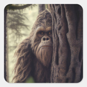 Big Foot/Sasquatch Square Sticker