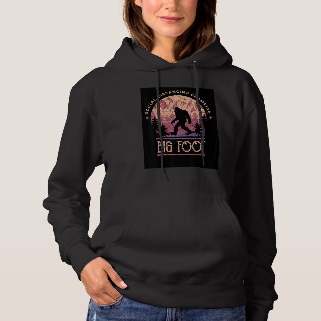 Big Foot Social Distancing Champion Hoodie (Front)
