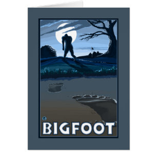 Big Foot walking through Golf Course