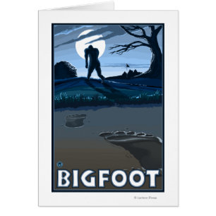 Big Foot walking through Golf Course