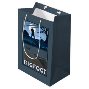 Big Foot walking through Golf Course Medium Gift Bag