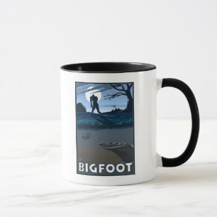 Big Foot walking through Golf Course Mug