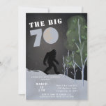 Big Foot Wild Adventure 70th Birthday Invitation<br><div class="desc">Take a walk on the wild side with these fun big foot adventure 70th birthday invites!</div>