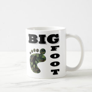 Big foot with foot logo coffee mug