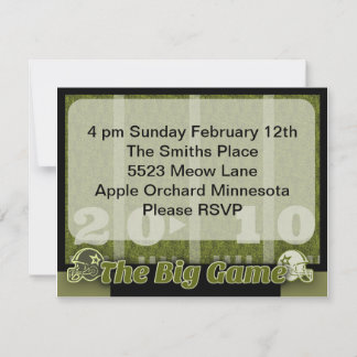 Big Football Game Party Invitation