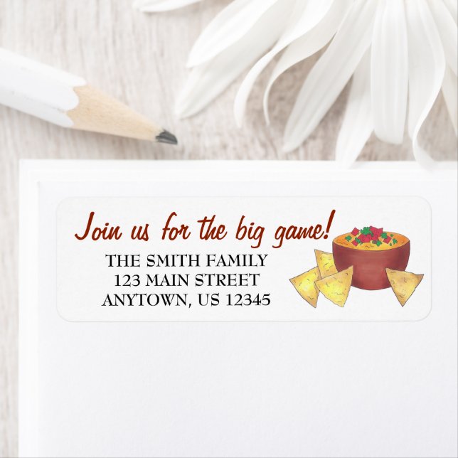 Big Football Game Watch Party Nachos Chips Queso (Insitu)