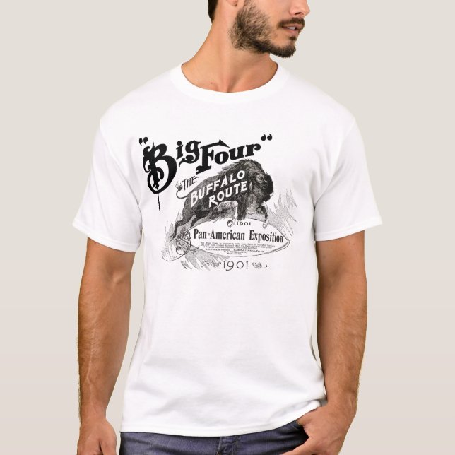 Big Four Buffalo Route Pan American Expo 1901 NY T-Shirt (Front)