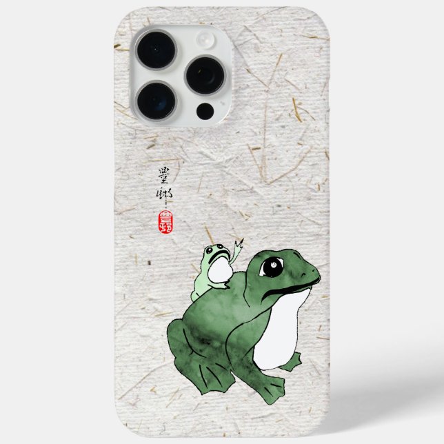 Big Frog Little Japanese Frog Toad 19th Century  Case-Mate iPhone Case (Back)