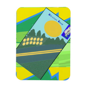 Big Funny Eggs Crossing the Road Magnet