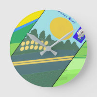 Big Funny Eggs Crossing the Road