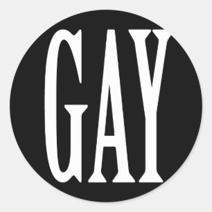 BIG GAY - CLASSIC ROUND STICKER