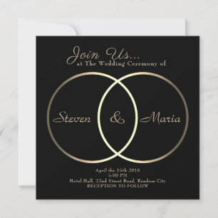 Big giant crossed golden rings back edit invitation