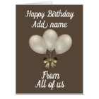 Big Giant Personalised from us all birthday card