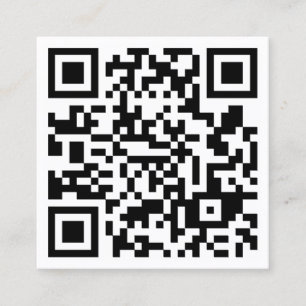 Big giant QR code  Square Business Card
