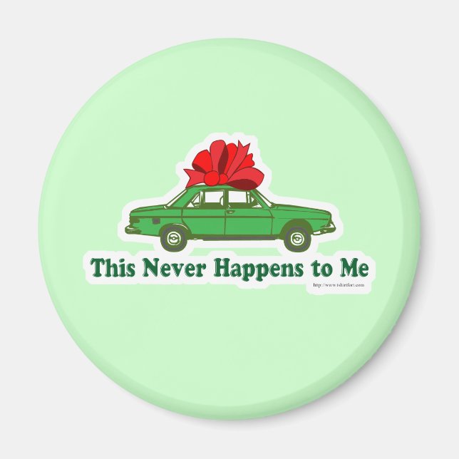 Big Gift Funny Christmas Magnet (Front)