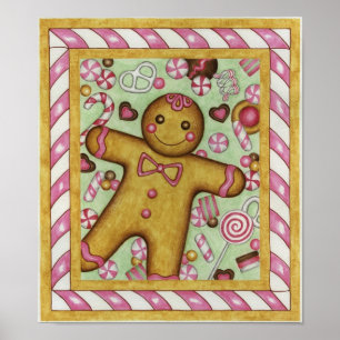 Big Gingerbread Art Print Poster
