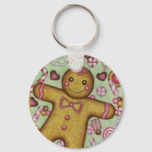 Big Gingerbread Keychain (Front)