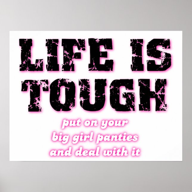 Big Girl Panties Funny Poster (Front)