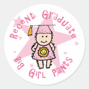 Big Girl Pants Classic Round Sticker