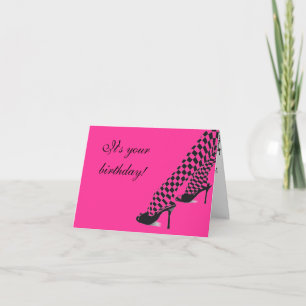Big Girl Shoes Birthday Card