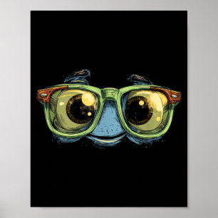 Big Glasses Face Look Poster