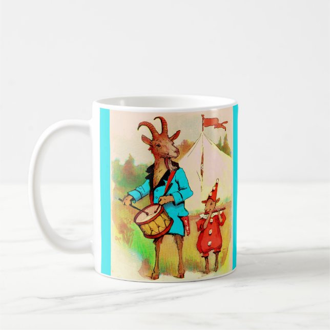 big goat little goat musicians coffee mug (Left)
