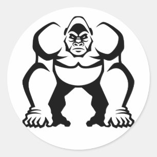 Big Gorilla Classic Round Sticker