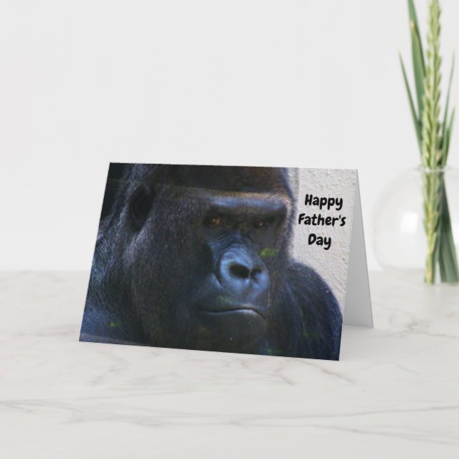 BIG GORILLA FRIEND FATHER'S DAY CARD (Front)