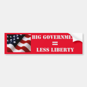 BIG GOVERNMENT BUMPER STICKER
