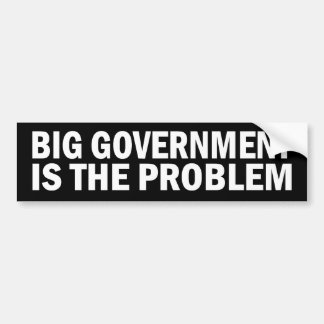 Big Government is the Problem Stickers