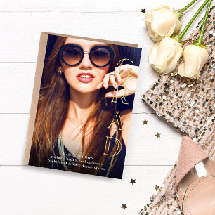 Big Grad Magazine Style Photo Announcement