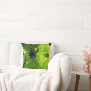 Big Green Fern Leaves, Cushion