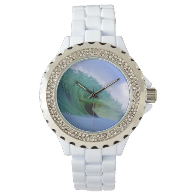 Big green powerful ocean surfing wave watch (Front)